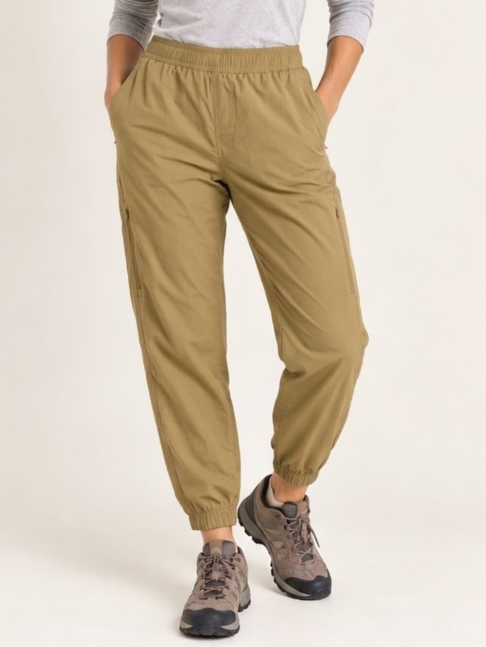 Eddie Bauer Hiking Jogger Pants Size P0 / 0 Petite Womens Cargo Utility Pockets